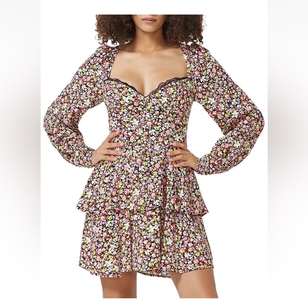 AFRM Multicolor Floral Long Sleeve Dress NWOT